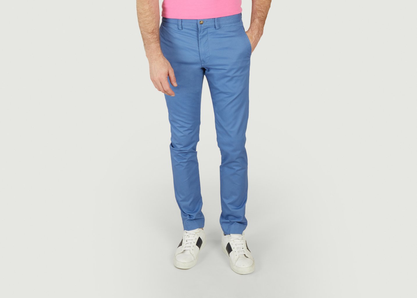 L'exception Pantalon Chino Stretch Droit Bleu Polo Ralph Lauren