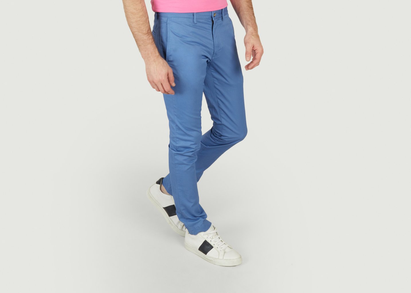 L'exception Pantalon Chino Stretch Droit Bleu Polo Ralph Lauren