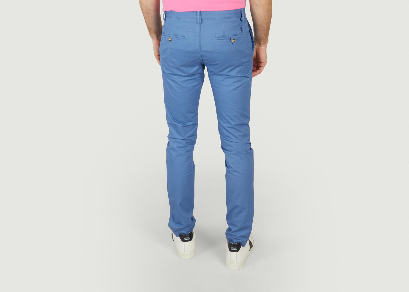L'exception Pantalon Chino Stretch Droit Bleu Polo Ralph Lauren
