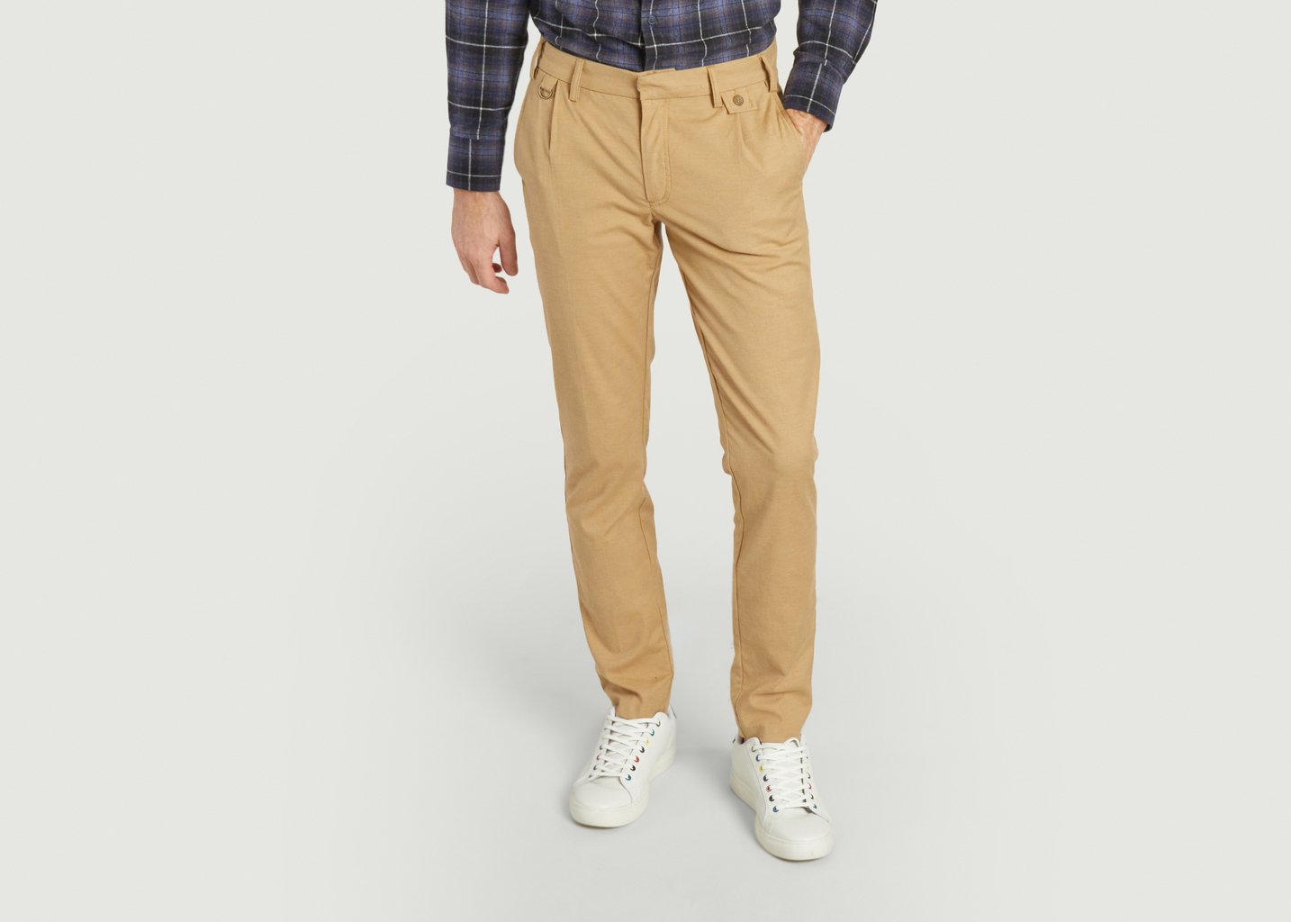 l'exception Pantalon City À Pinces Camel JagVi Rive Gauche