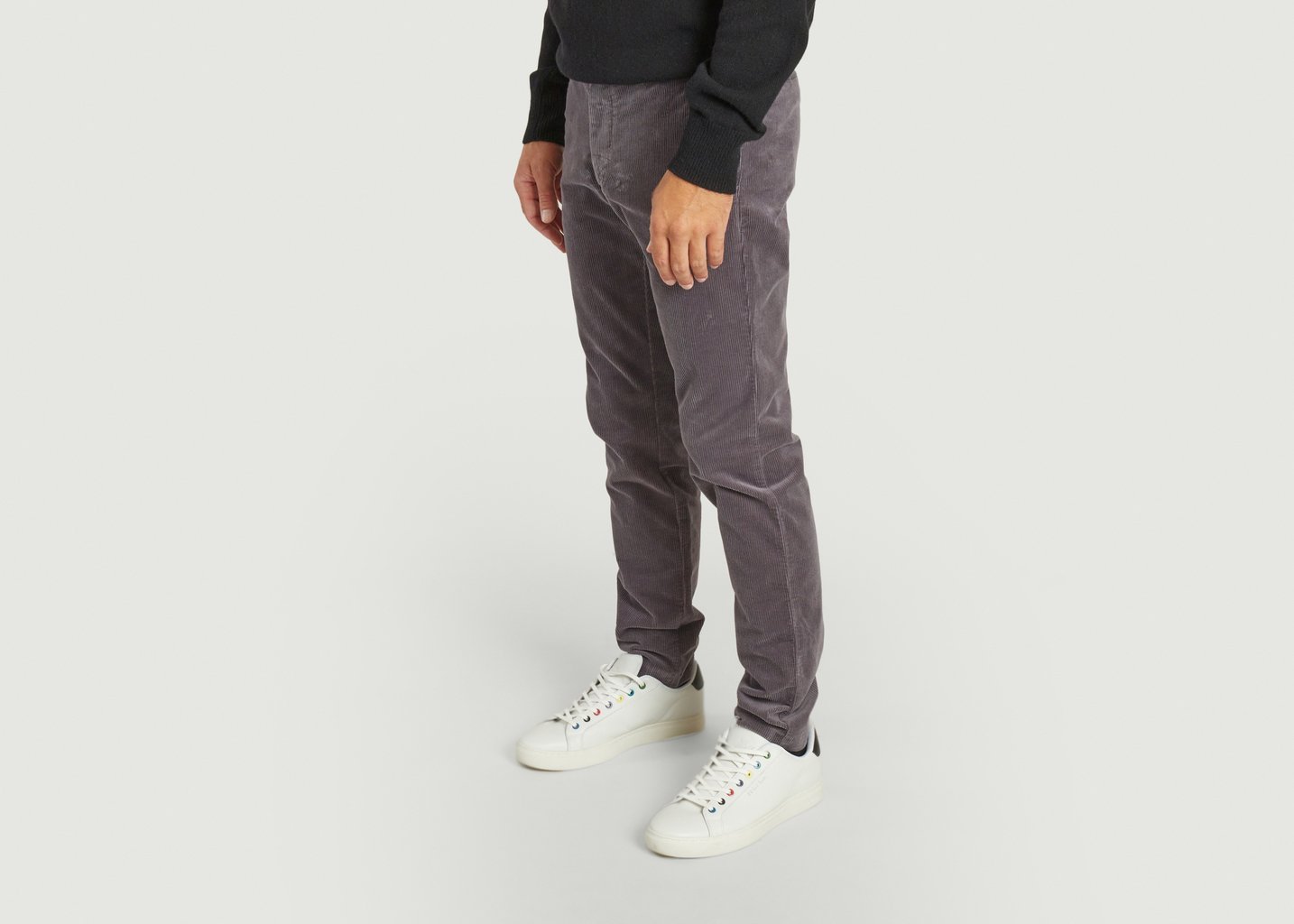 L'exception Pantalon City En Velour Gris JagVi Rive Gauche