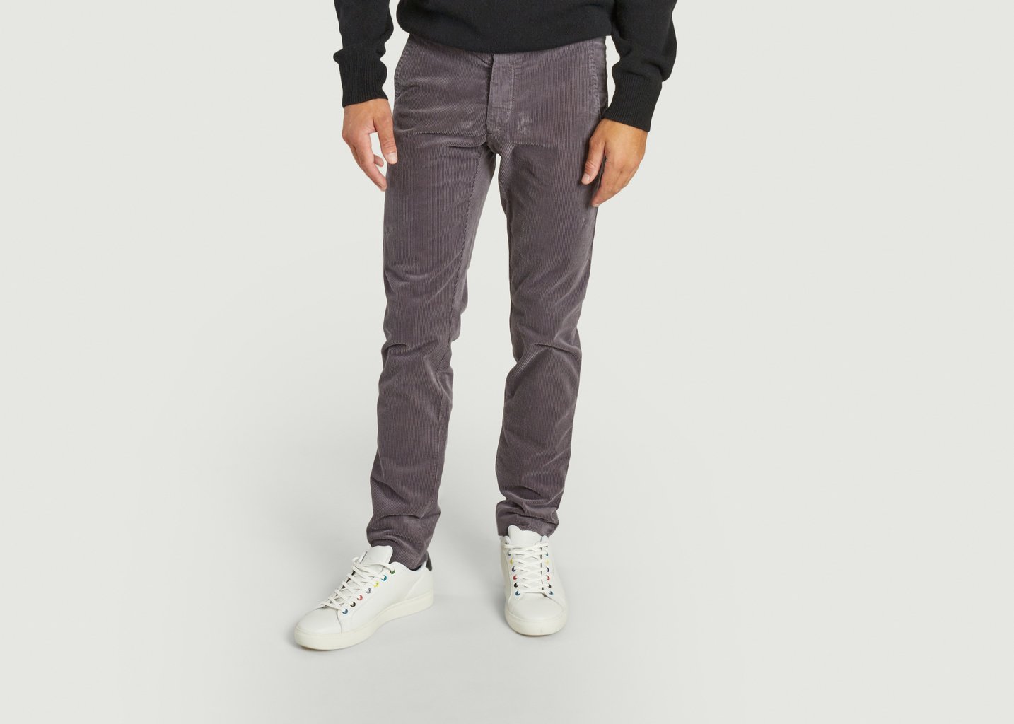 l'exception Pantalon City En Velour Gris JagVi Rive Gauche