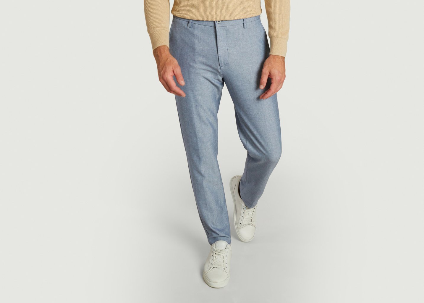 L'exception Pantalon Como 2 Tone Reg Suit Bleu Clair Les Deux