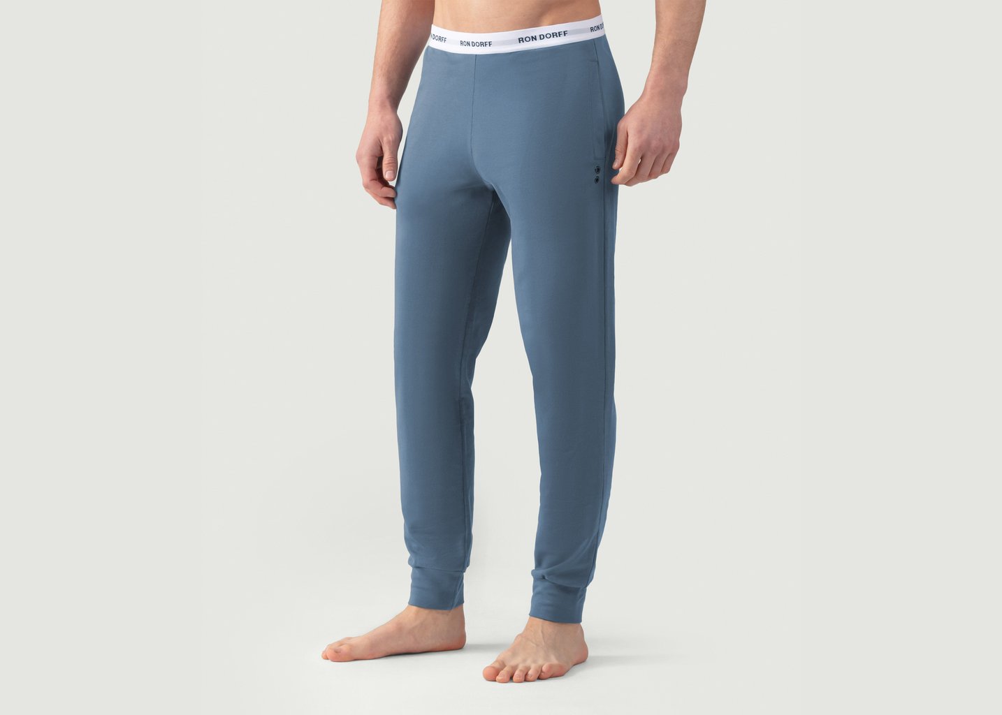 L'exception Pantalon Confort Ron Dorff Bleu Ron Dorff
