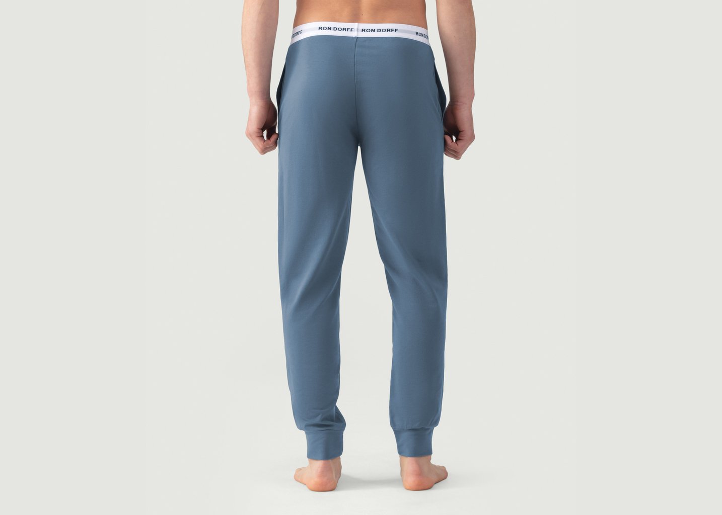 L'exception Pantalon Confort Ron Dorff Bleu Ron Dorff
