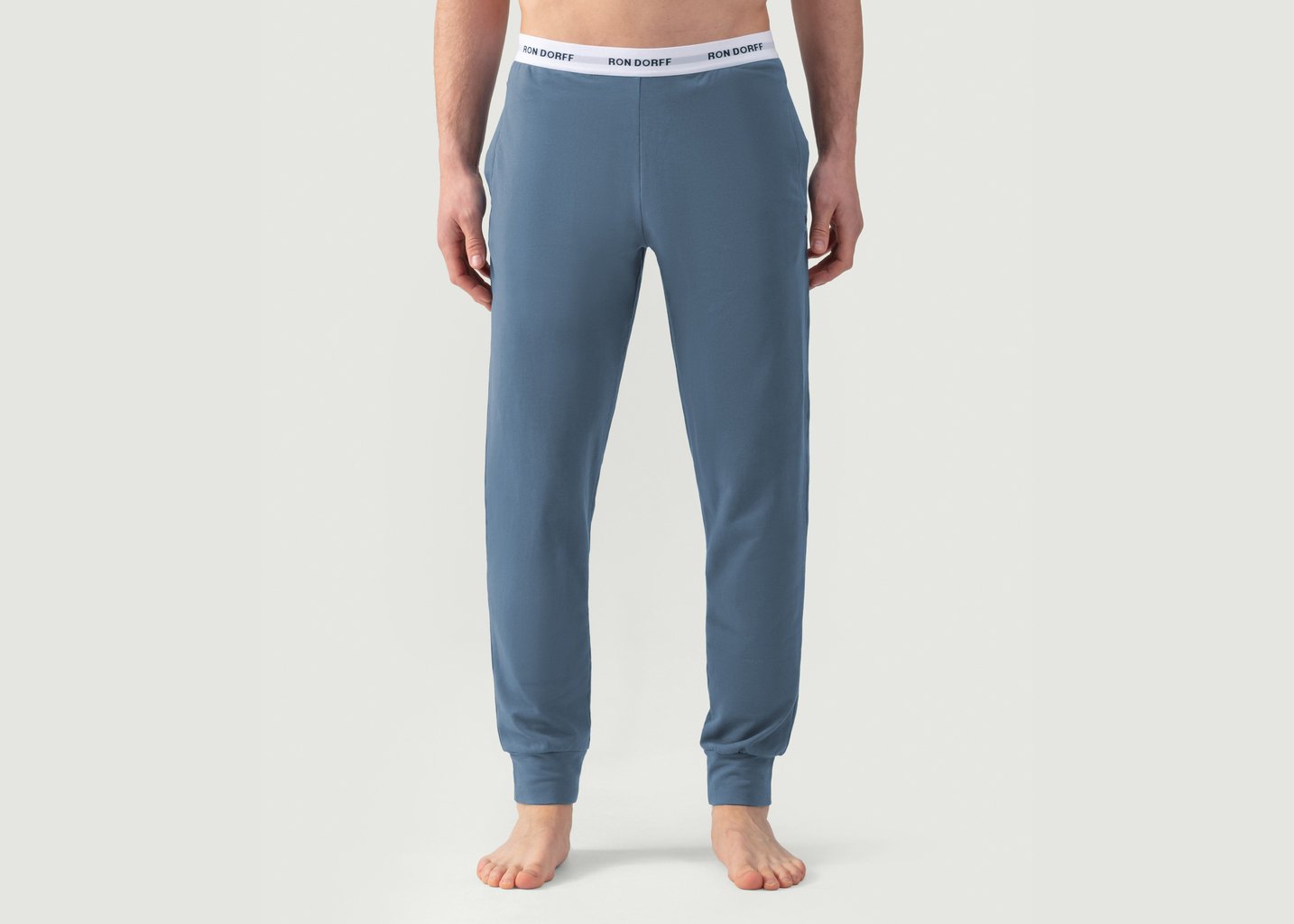 l'exception Pantalon Confort Ron Dorff Bleu Ron Dorff