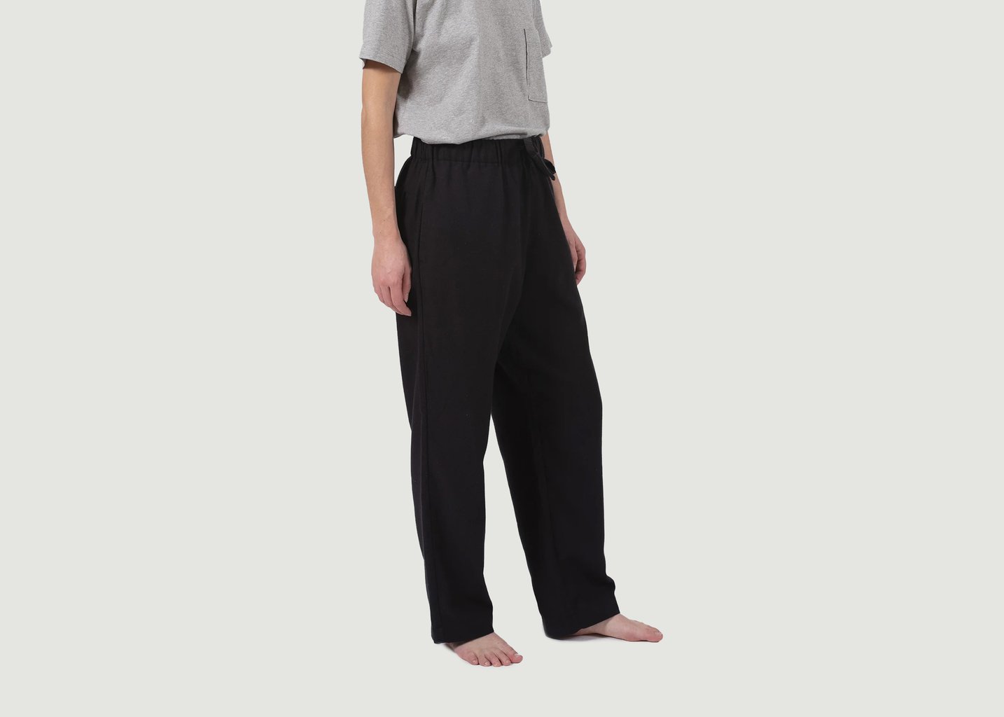 L'exception Pantalon D'Intérieur Missak Noir Talc Paris