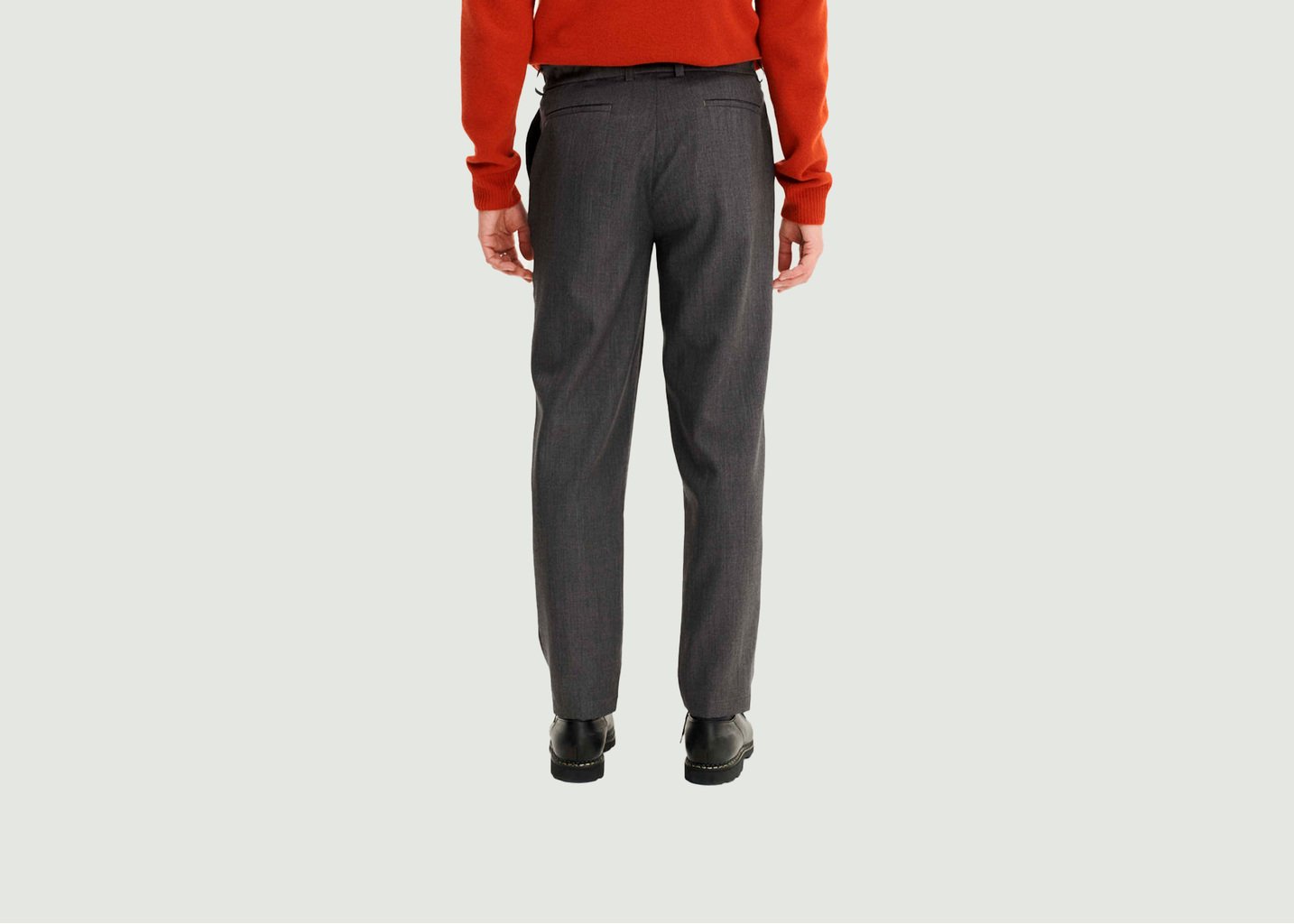 L'exception Pantalon De Costume En Laine Vierge Lepic Anthracite Noyoco