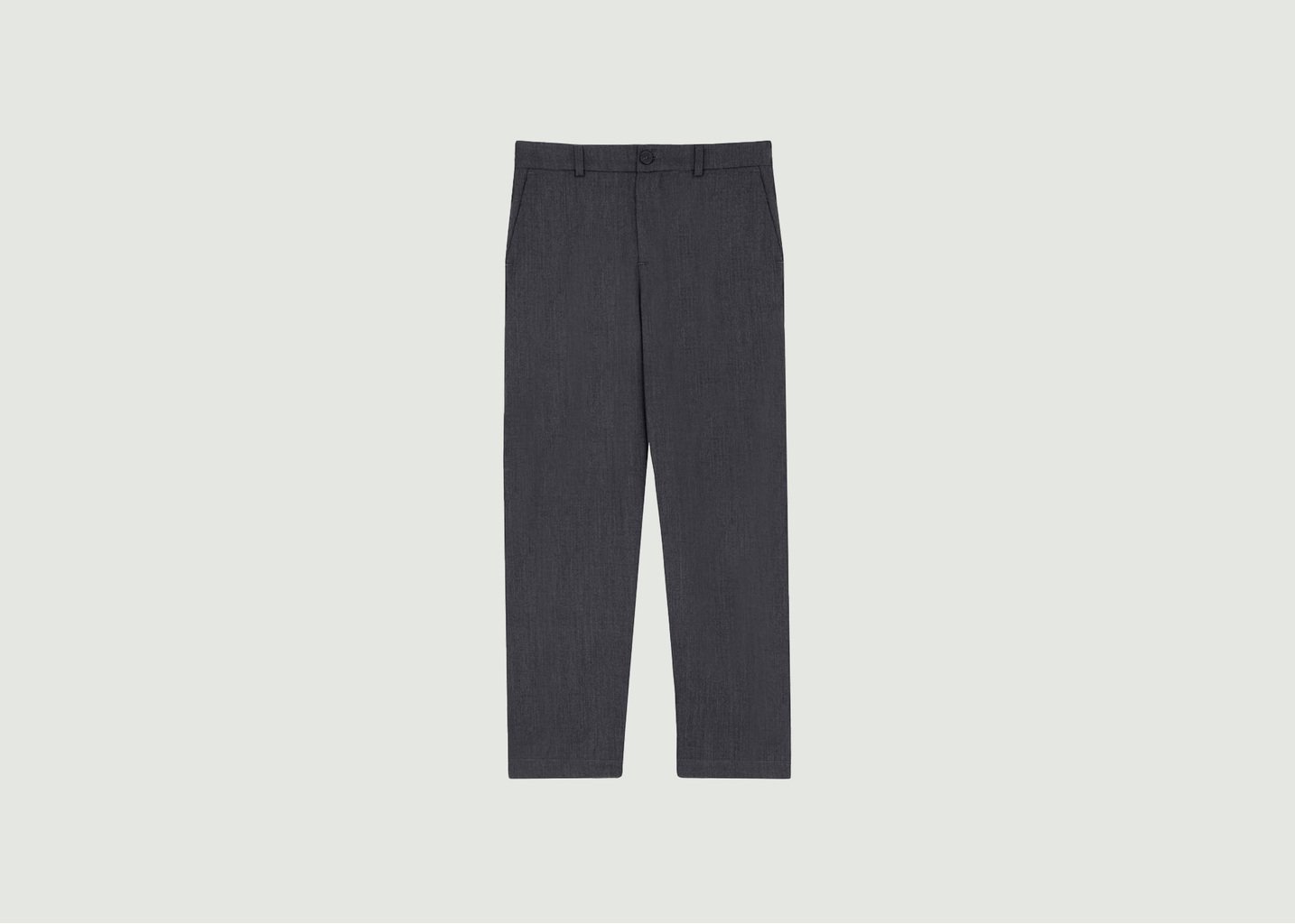 l'exception Pantalon de costume en laine vierge Lepic Anthracite noyoco