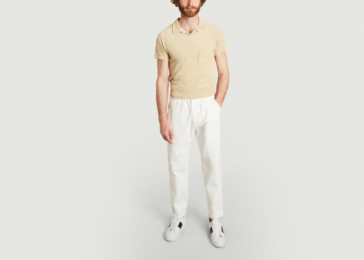 L'exception Pantalon De Survêtement Fuselé Ecru Universal Works