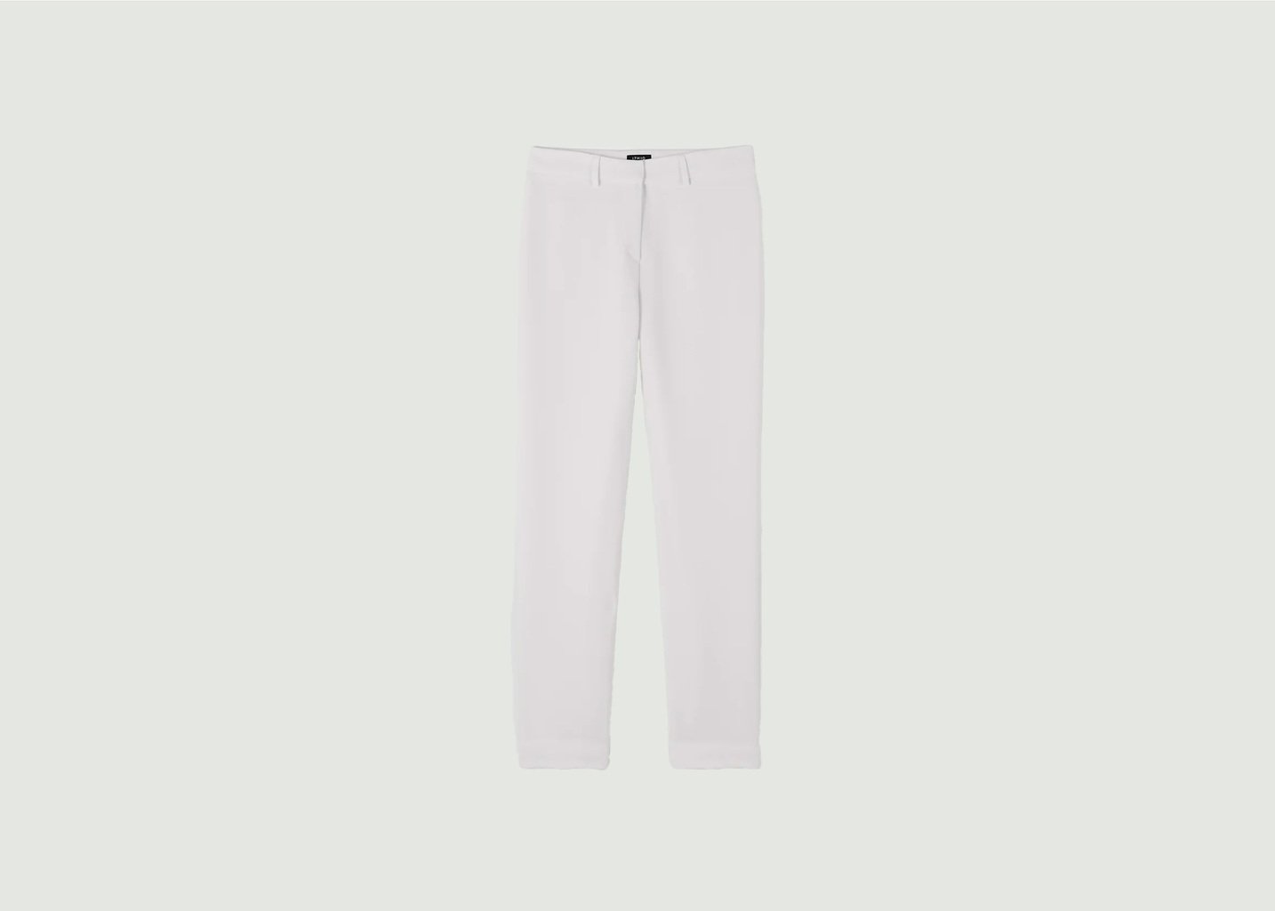 l'exception Pantalon de tailleur coupe cigarette New York Blanc 17H10