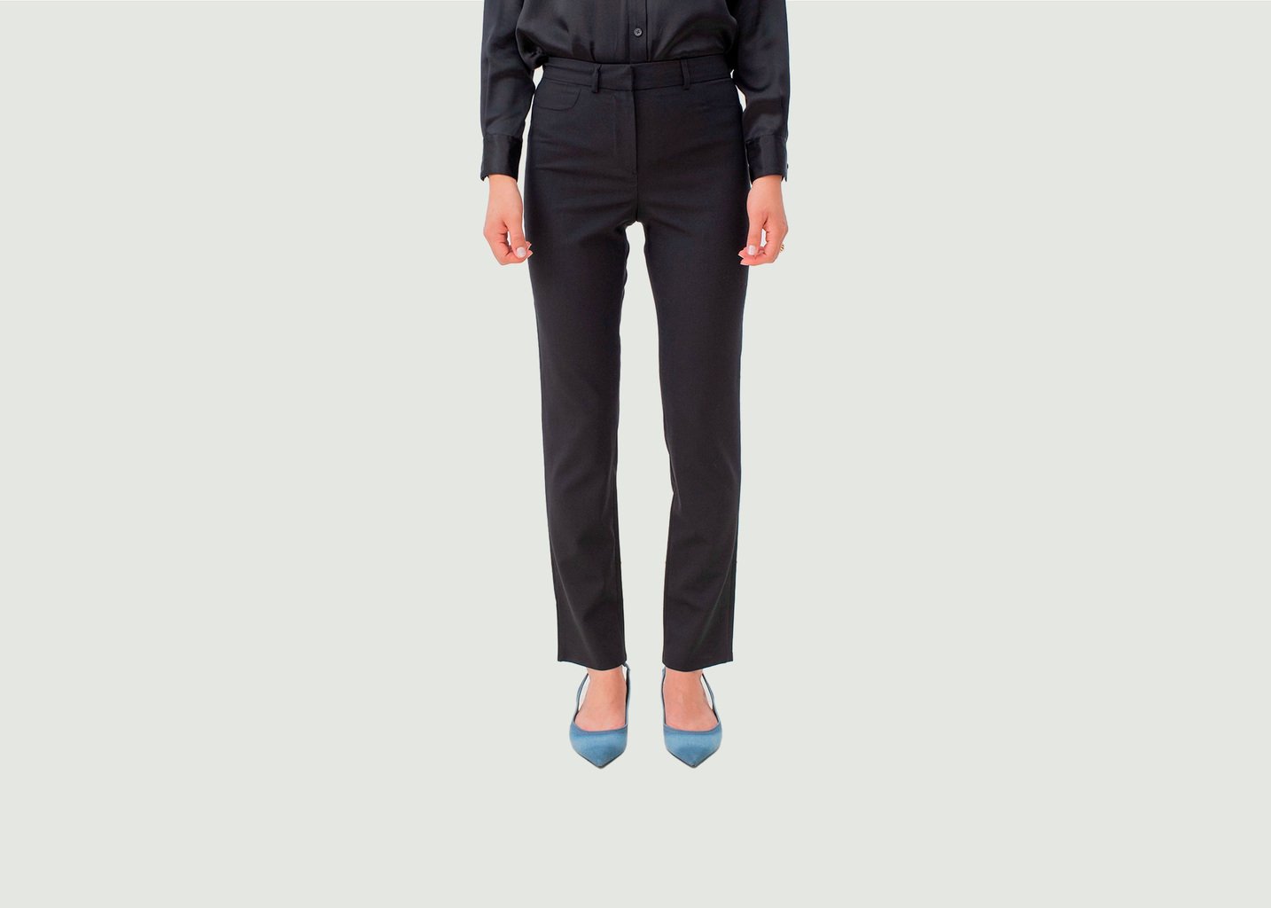 L'exception Pantalon De Tailleur Coupe Cigarette New York Noir 17H10