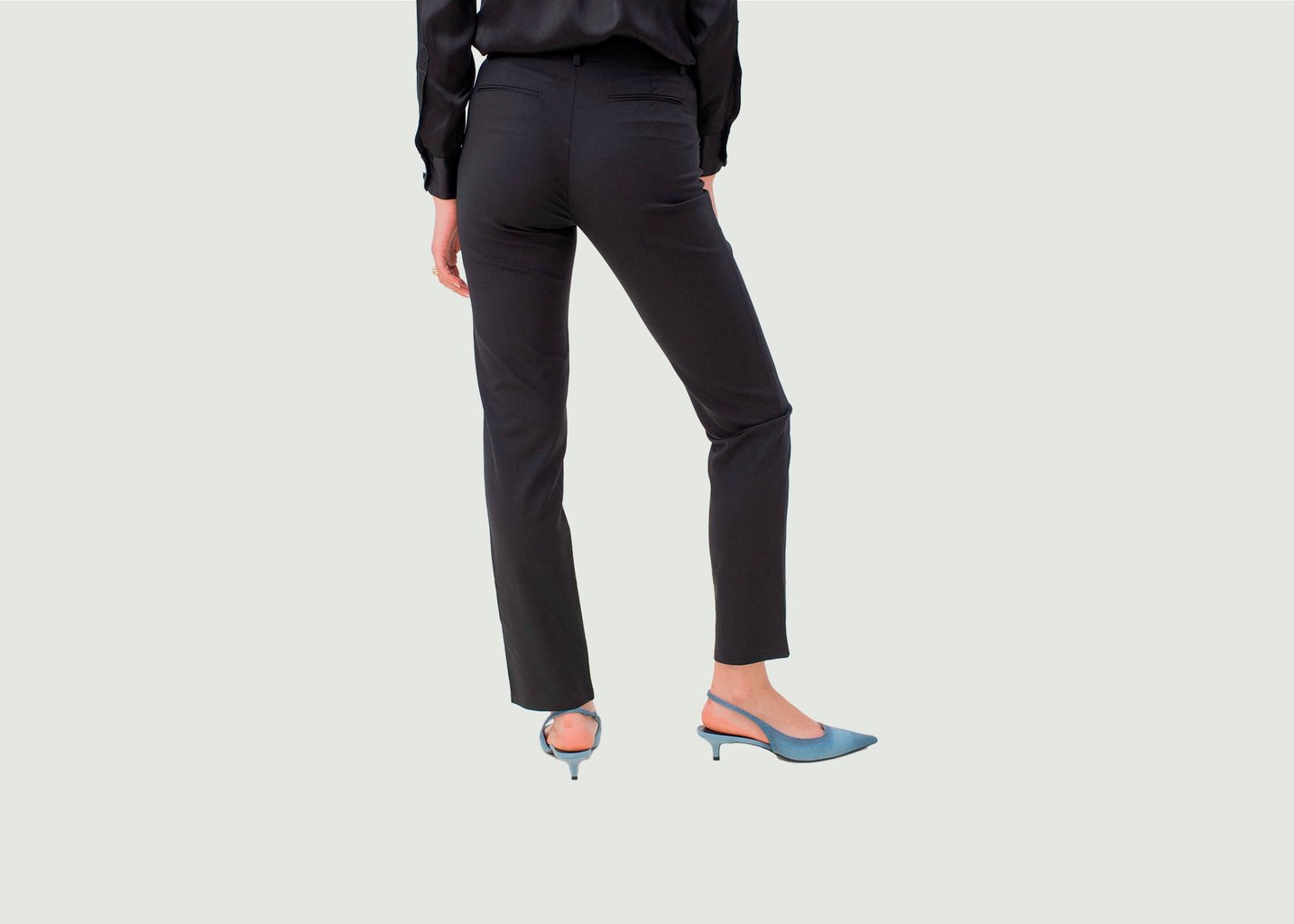 L'exception Pantalon De Tailleur Coupe Cigarette New York Noir 17H10