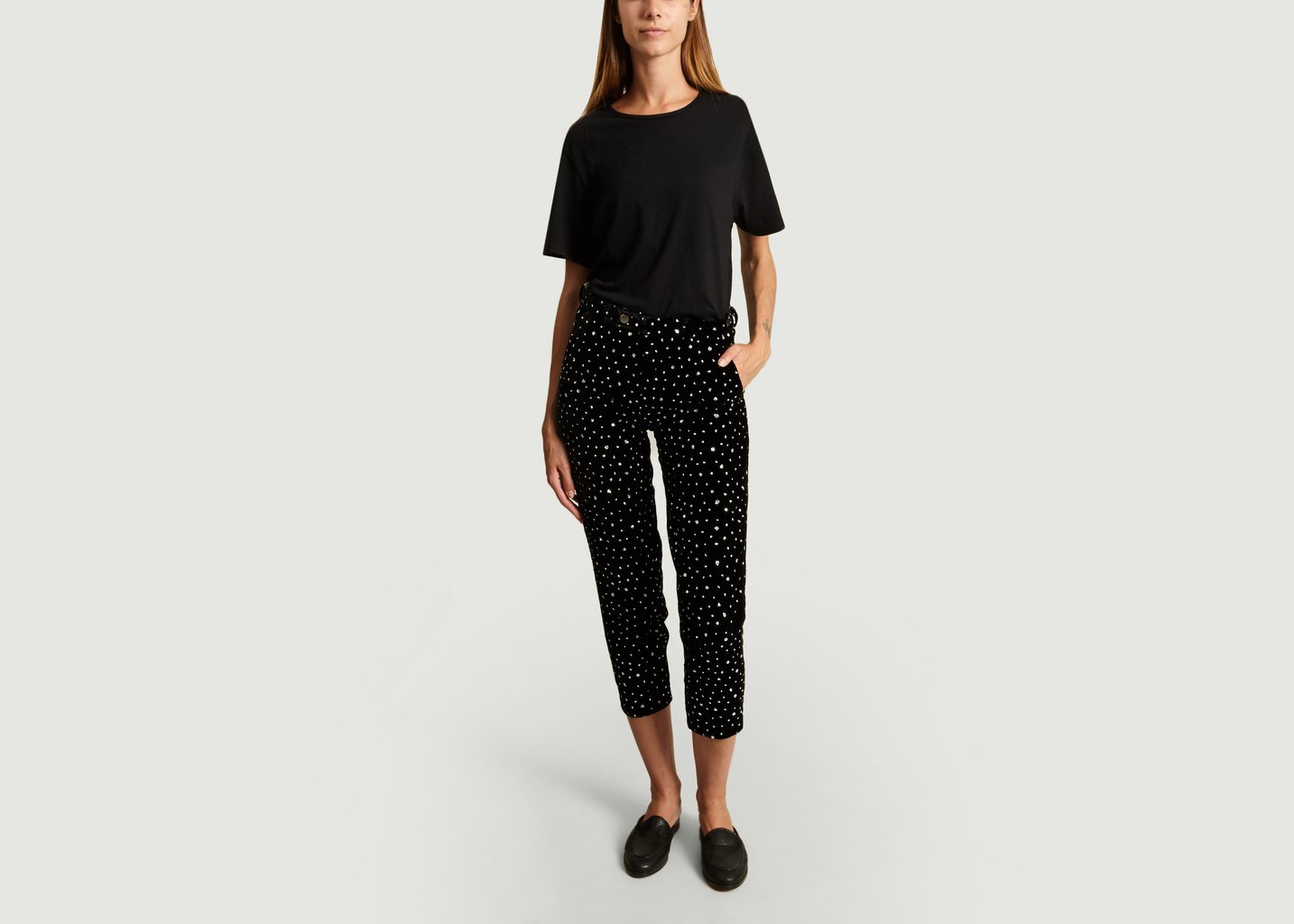 L'exception Pantalon DianJanet à Paillettes Noir Roseanna