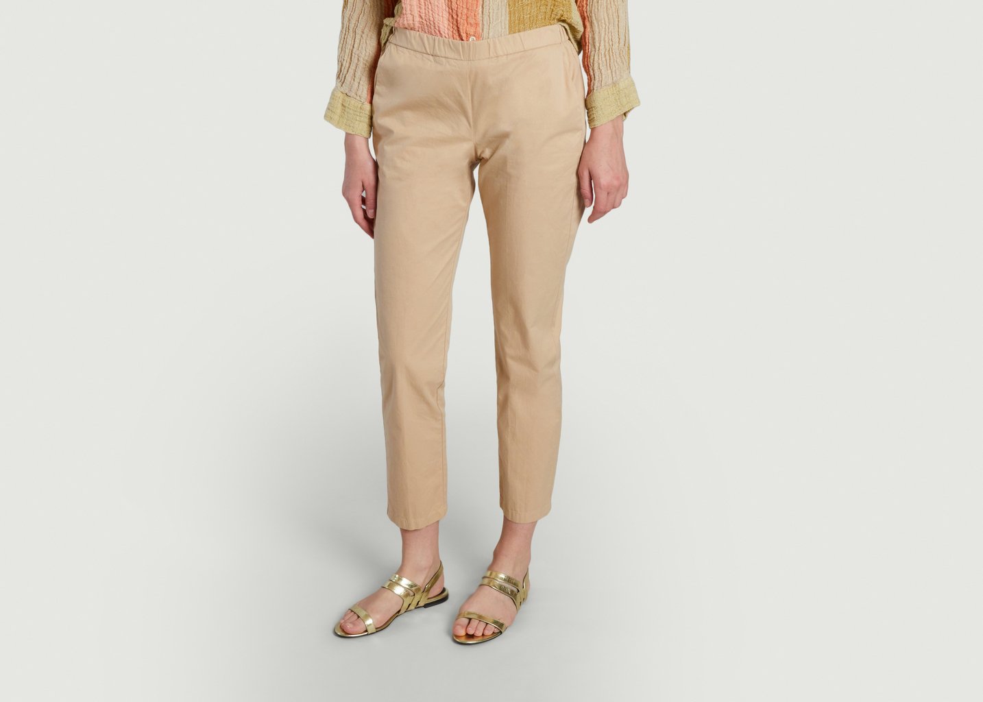 l'exception Pantalon droit 7/8e Paolo Beige Hartford