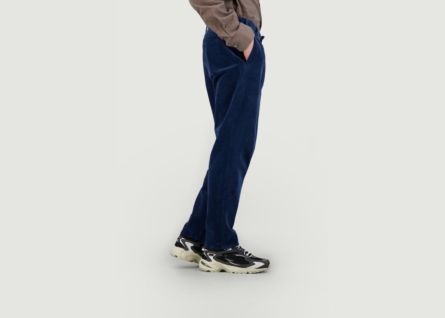 L'exception Pantalon En Coton Velour Bleu JagVi Rive Gauche