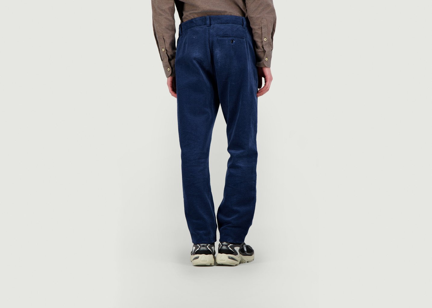 L'exception Pantalon En Coton Velour Bleu JagVi Rive Gauche
