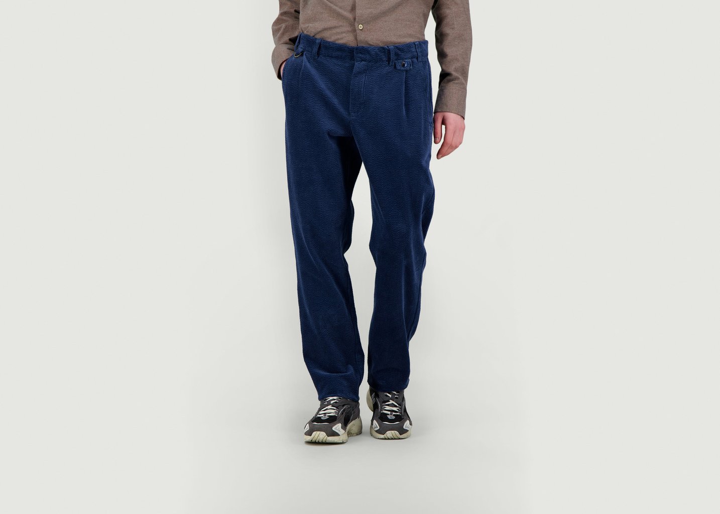 l'exception Pantalon en coton velour Bleu JagVi Rive Gauche