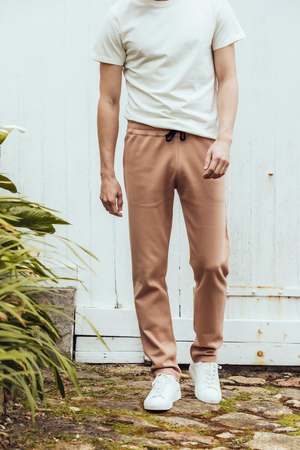 L'exception Pantalon En Jersey De Coton Caramel Apnee