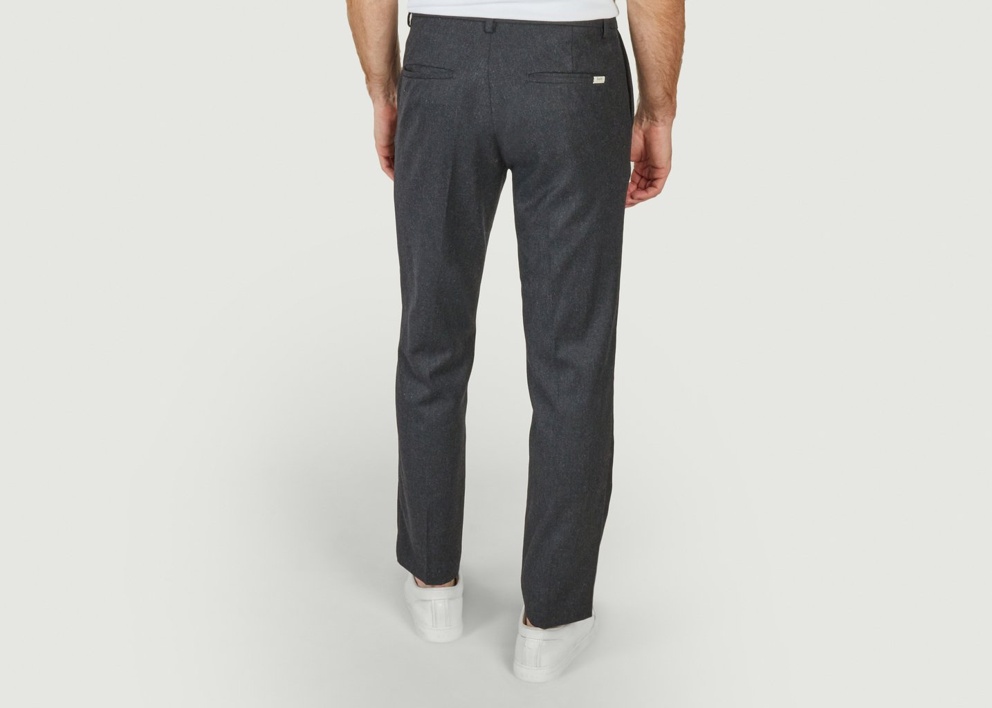 L'exception Pantalon En Laine Read Anthracite Forét Studio