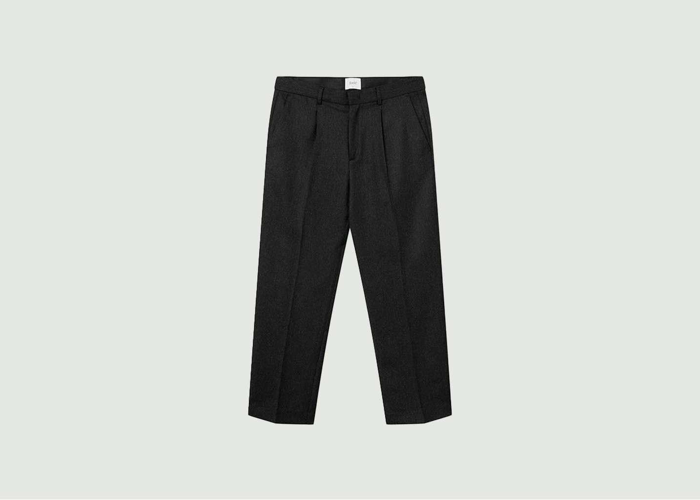 l'exception Pantalon en laine Read Anthracite Forét Studio