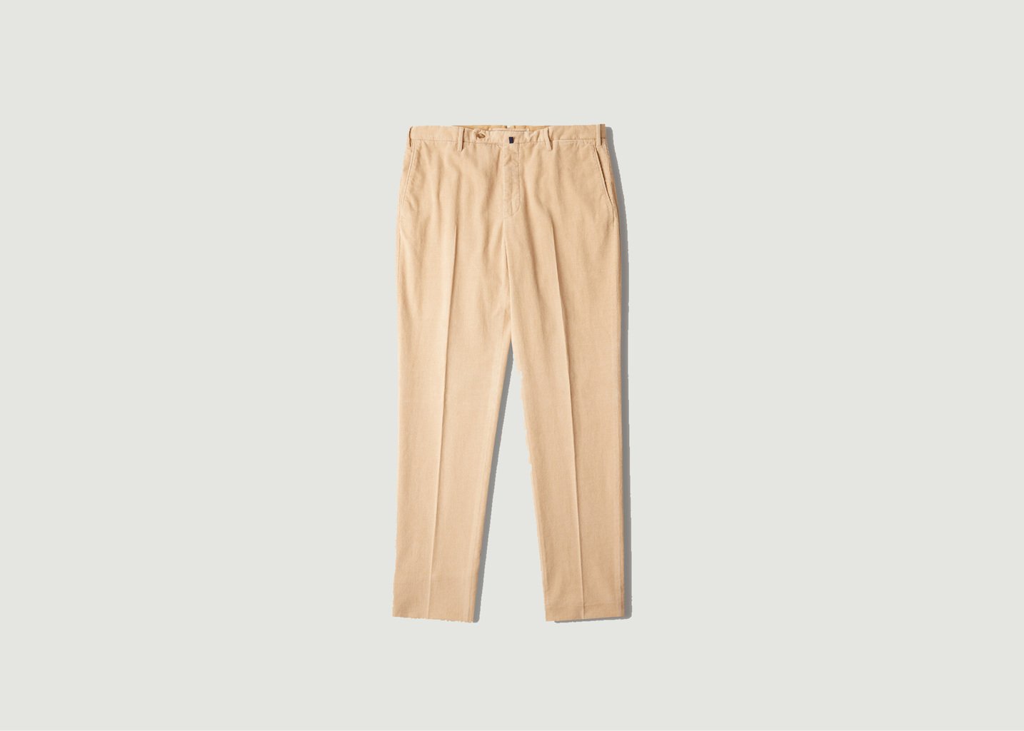 l'exception Pantalon en velours côtelé Beige Incotex