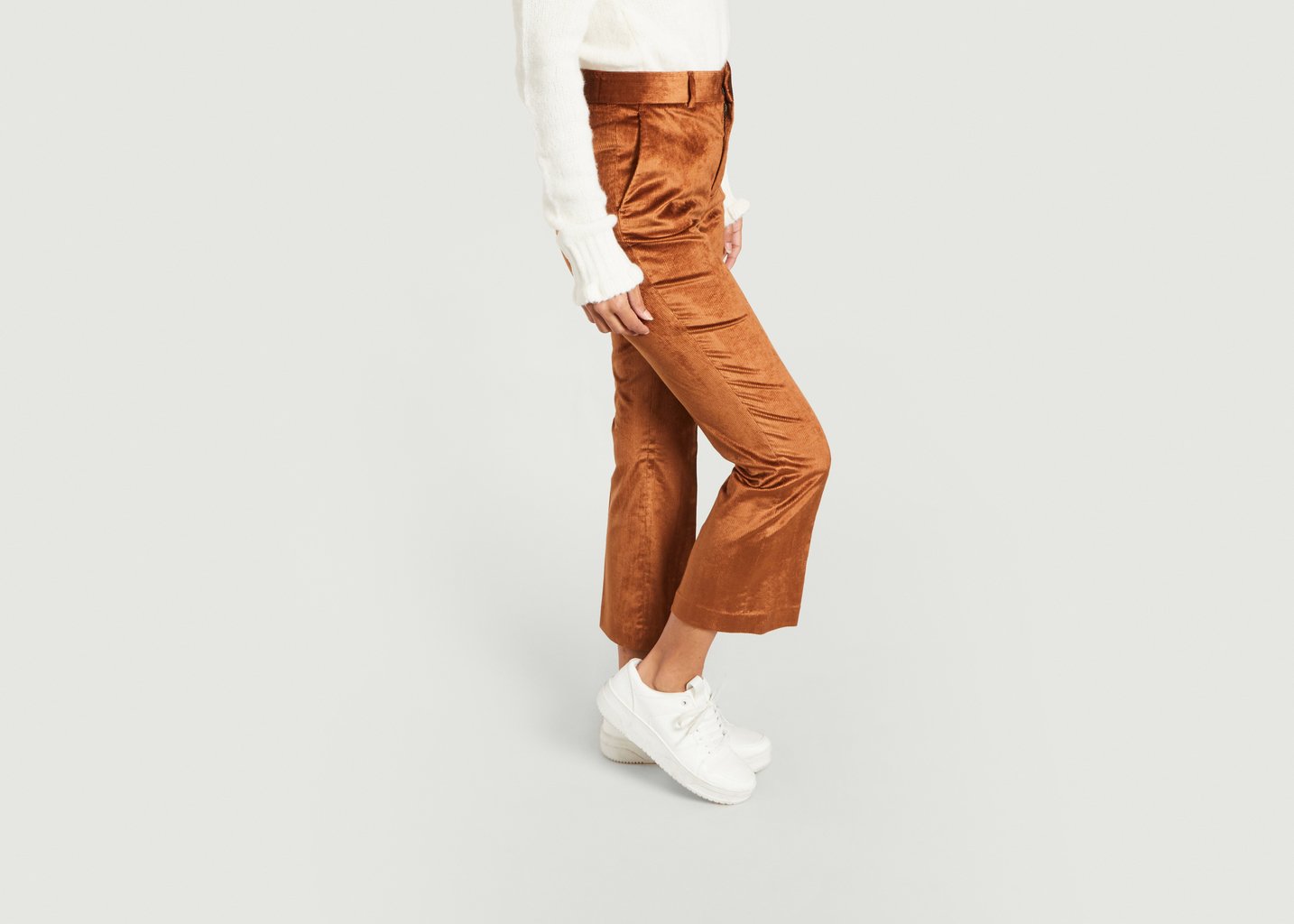 L'exception Pantalon En Velours Papou Marron Leon & Harper