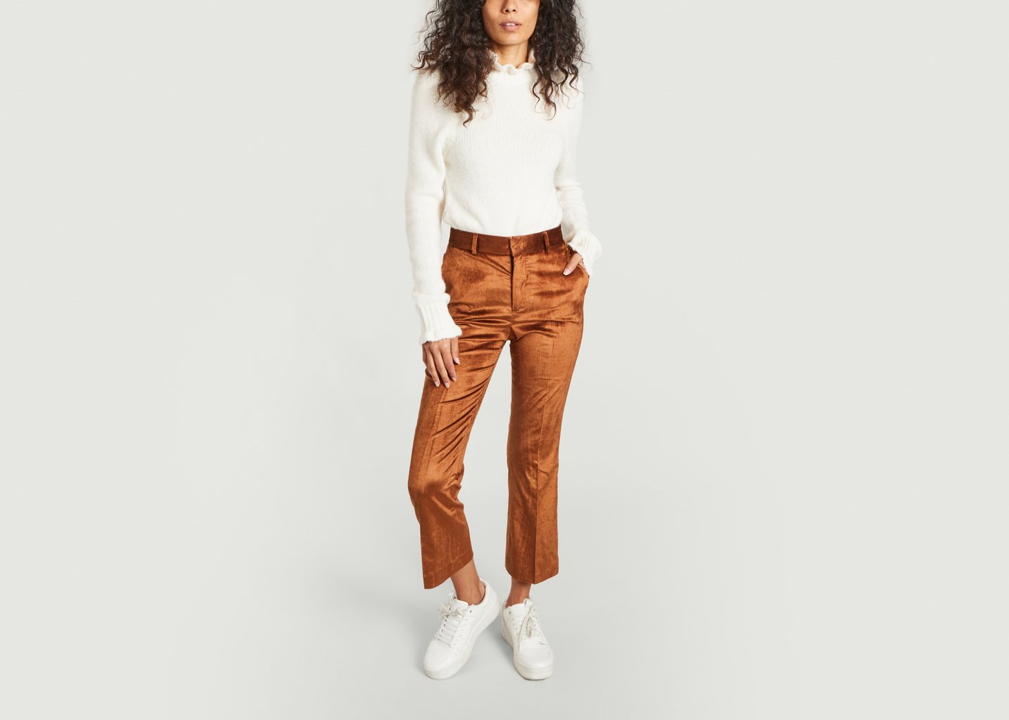 L'exception Pantalon En Velours Papou Marron Leon & Harper