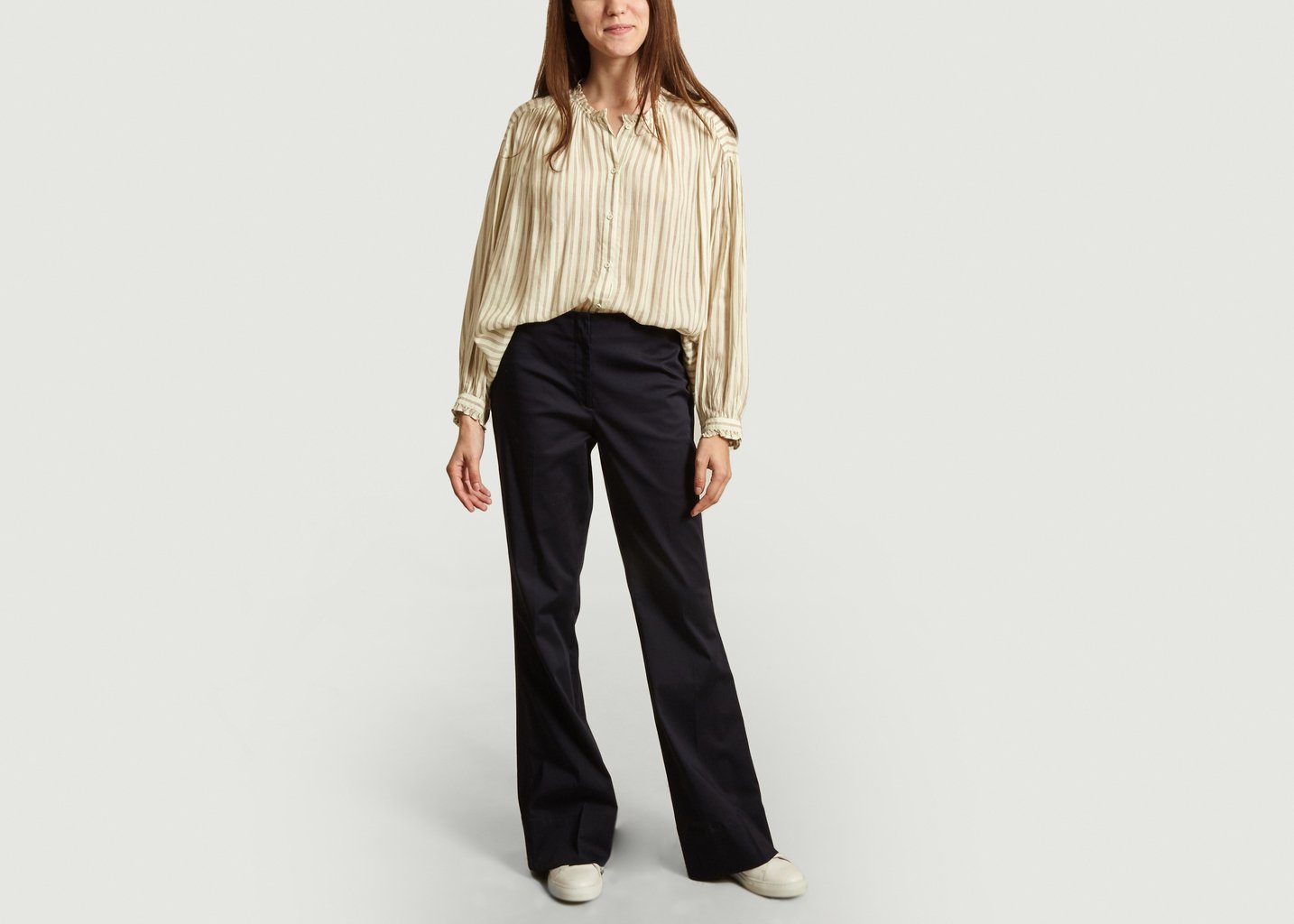 L'exception Pantalon Erika Bleu Marine By Malene Birger