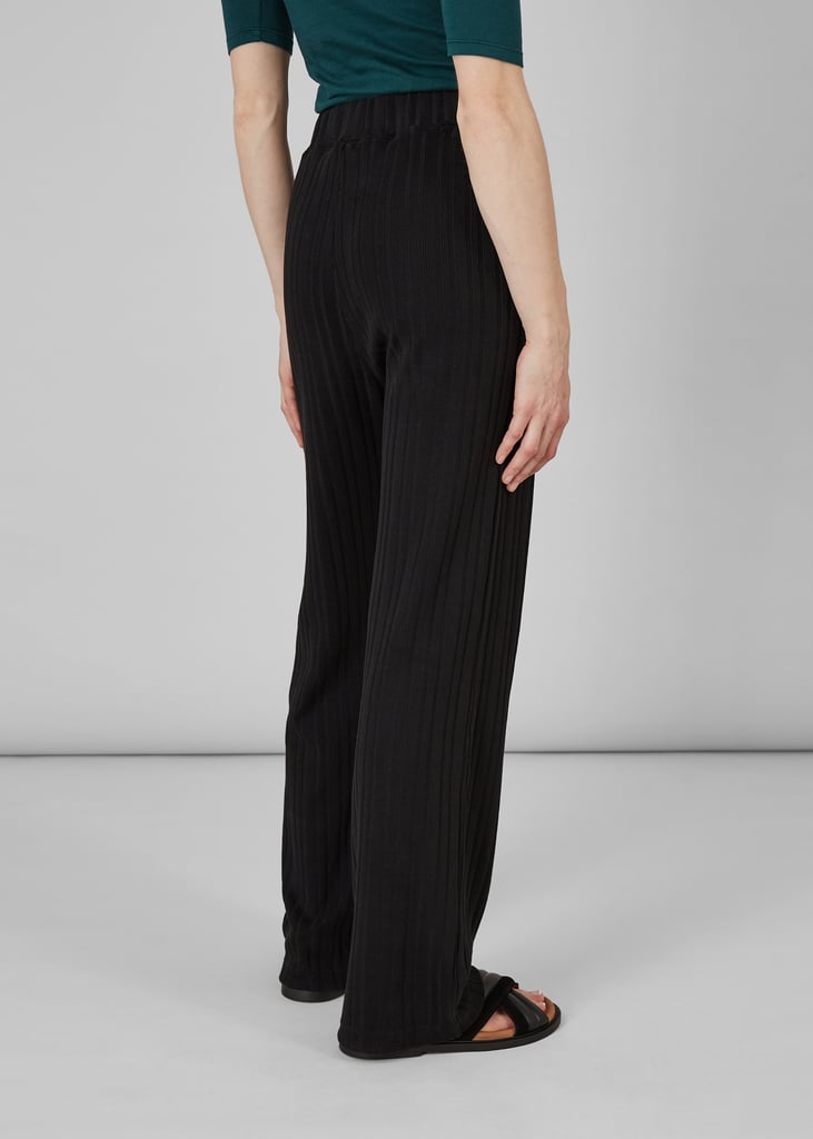 L'exception Pantalon évasé Taille élastique Noir L'Exception Paris