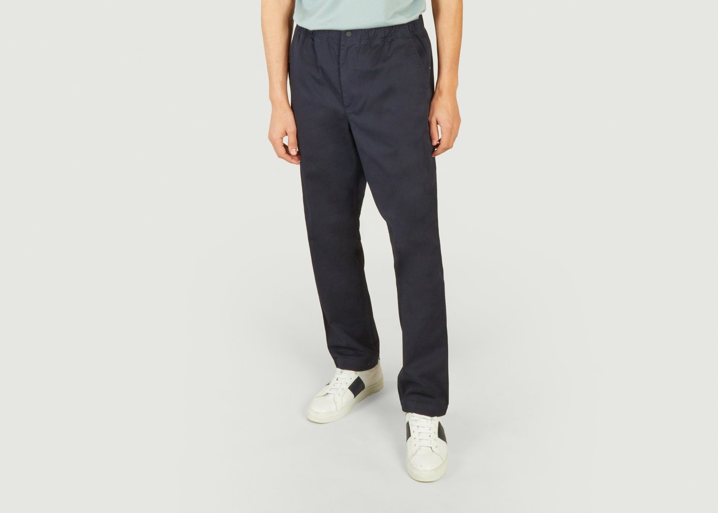 L'exception Pantalon Ezra Light Stretch Bleu Marine Norse Projects