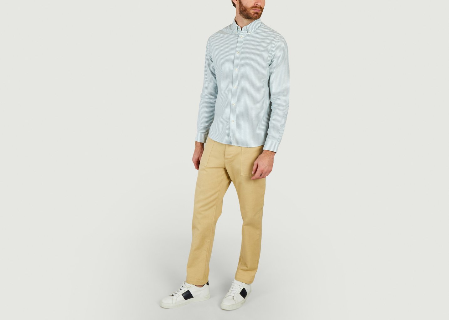 L'exception Pantalon Fatigue Beige Cuisse De Grenouille