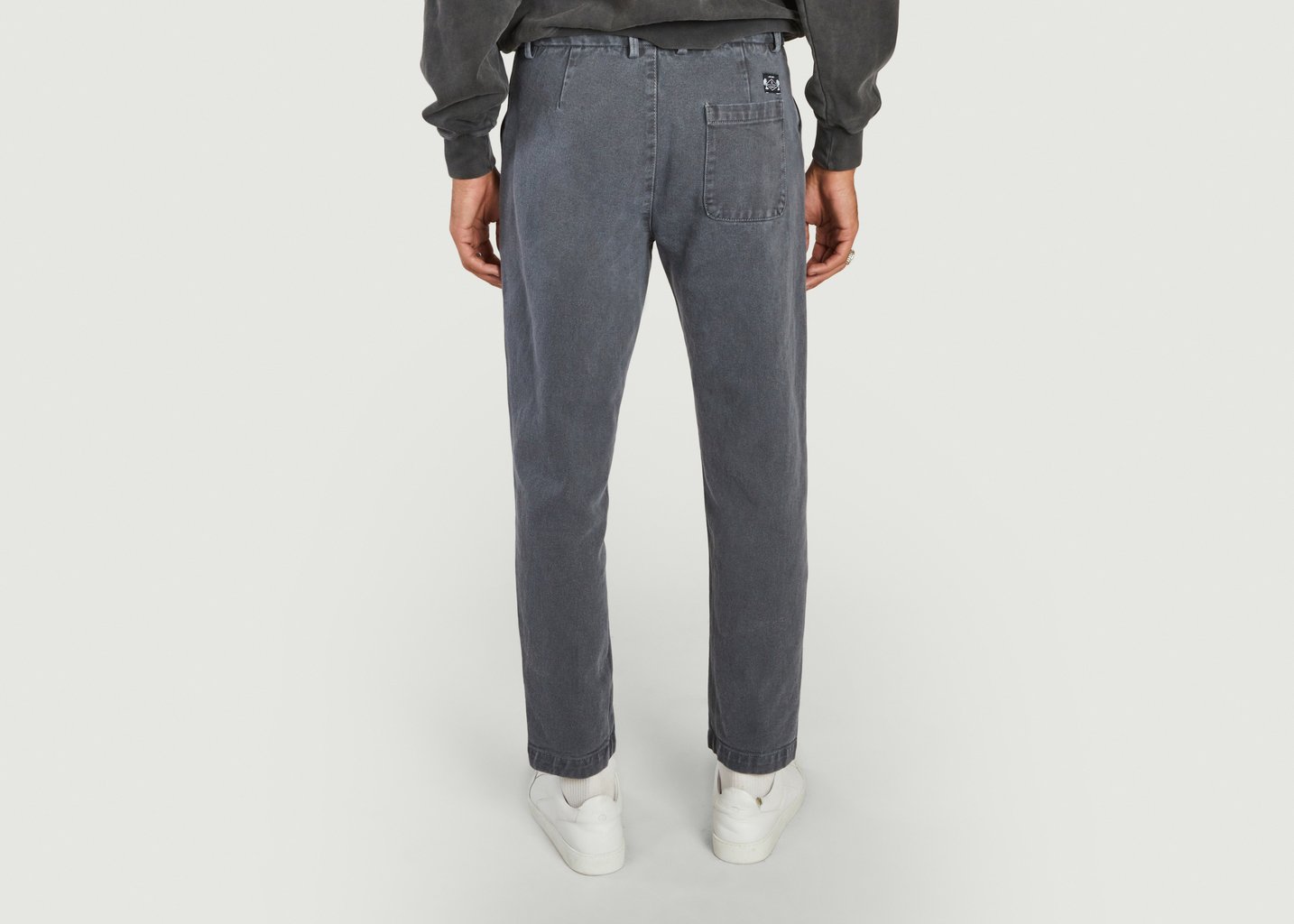 L'exception Pantalon Fatigue En Coton Gris Cuisse De Grenouille
