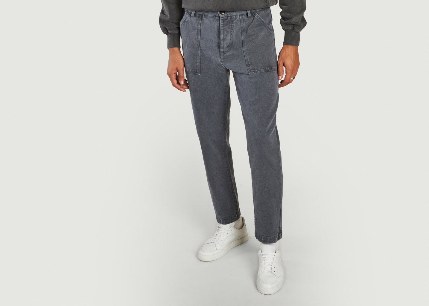 l'exception Pantalon fatigue en coton Gris Cuisse de Grenouille