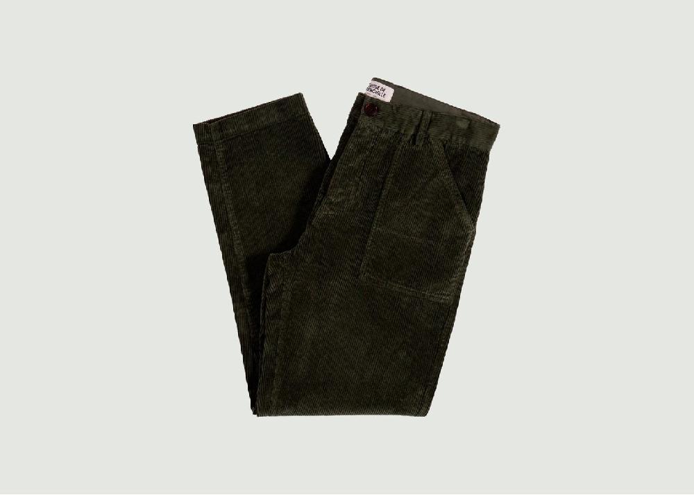 l'exception Pantalon Fatigue Heavy Corduroy Khaki Cuisse de Grenouille