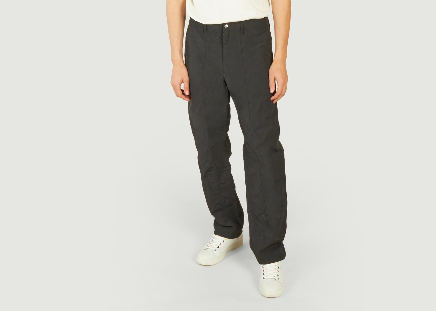 L'exception Pantalon Fatigue Nylon Ciré Noir Norse Projects