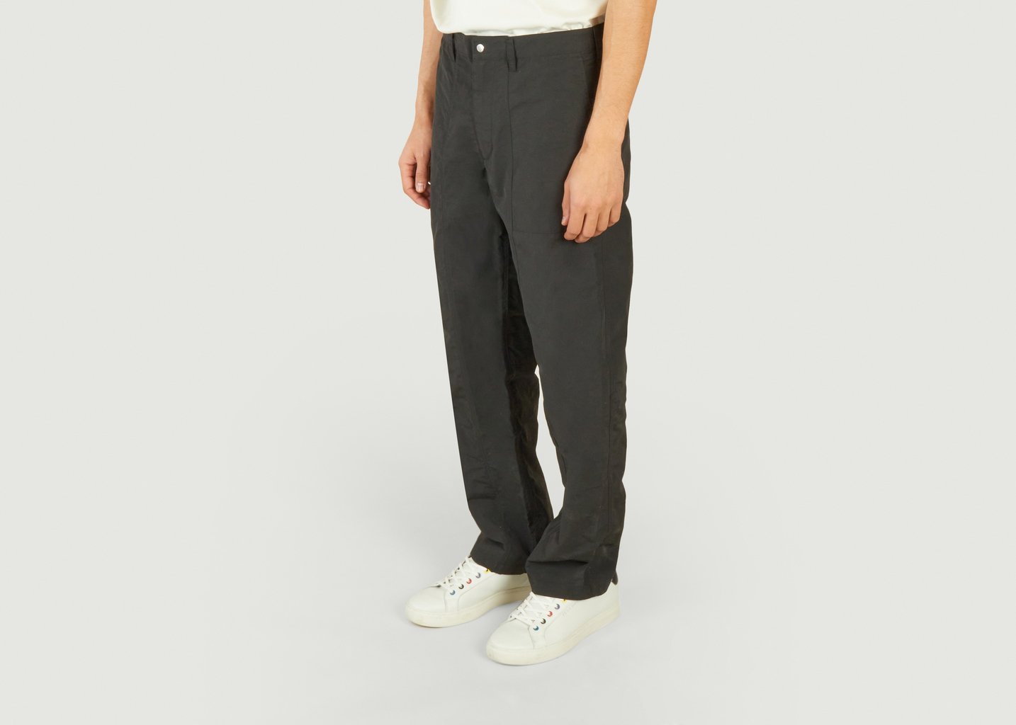 L'exception Pantalon Fatigue Nylon Ciré Noir Norse Projects
