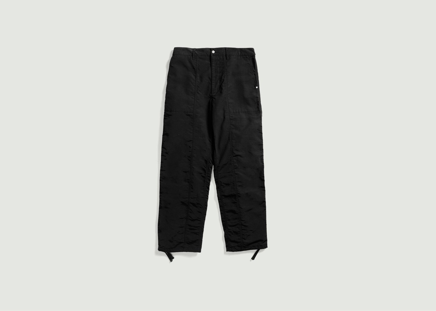 l'exception Pantalon Fatigue Nylon Ciré Noir Norse Projects