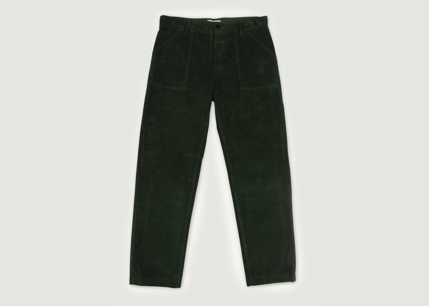 L'exception Pantalon Fatigue Velours Vert Sapin Cuisse De Grenouille
