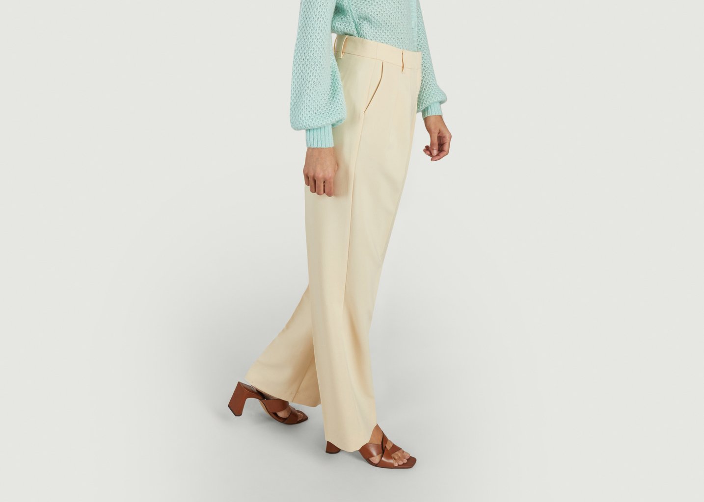 L'exception Pantalon Fintman Simonet Crème King Louie