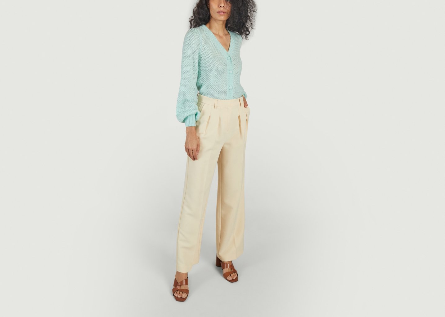 L'exception Pantalon Fintman Simonet Crème King Louie