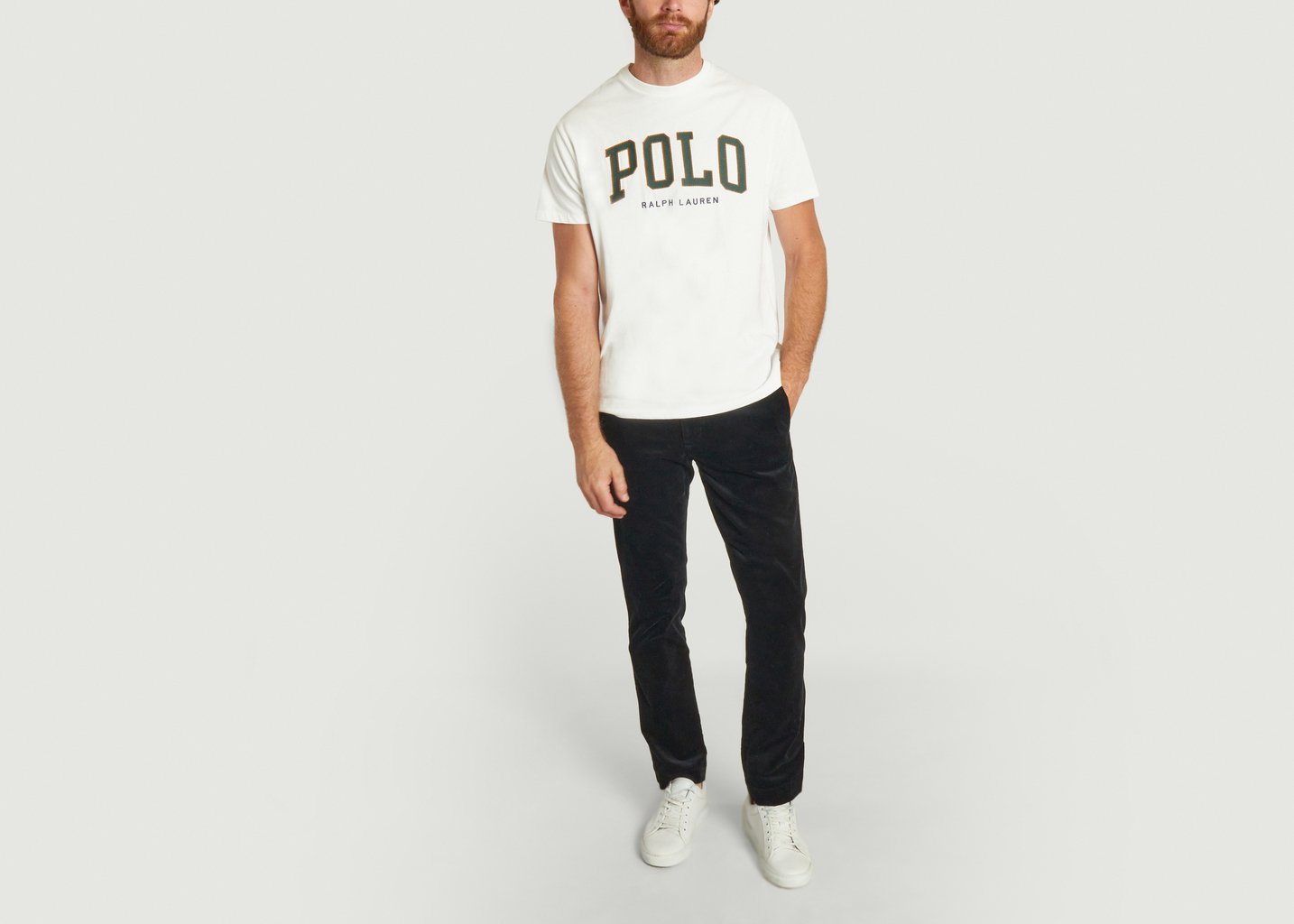 L'exception Pantalon Flat Front Noir Polo Ralph Lauren
