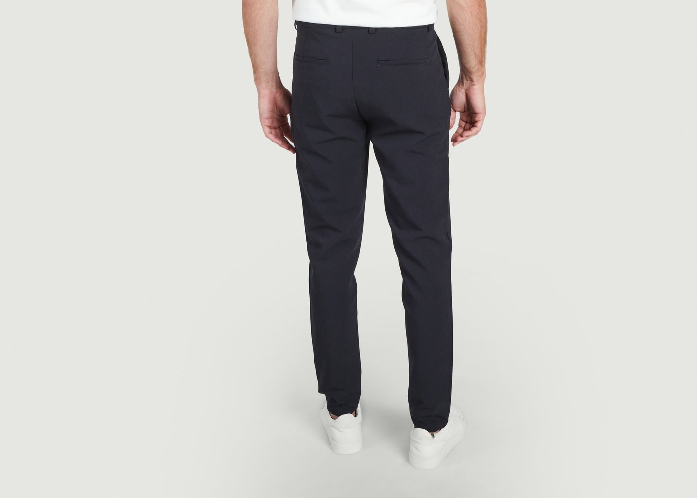 L'exception Pantalon Frankie Ajusté Bleu Marine Samsoe & Samsoe