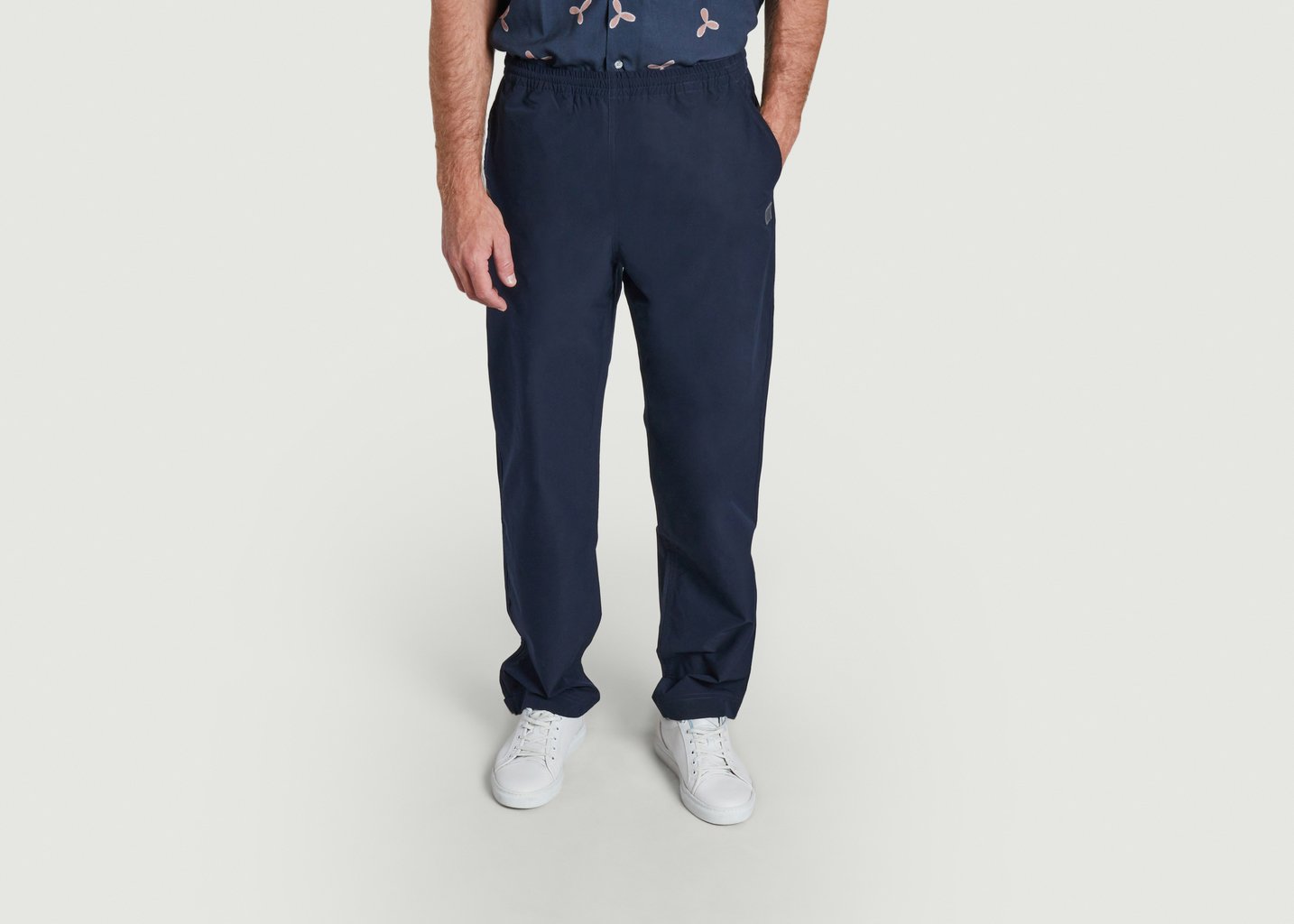 l'exception Pantalon Halsey crispy tech Bleu Marine Wood Wood