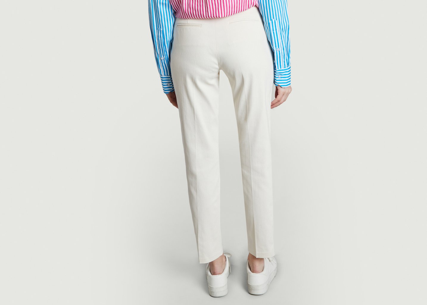 L'exception Pantalon Houdart Coton Ecru Parisienne Et Alors
