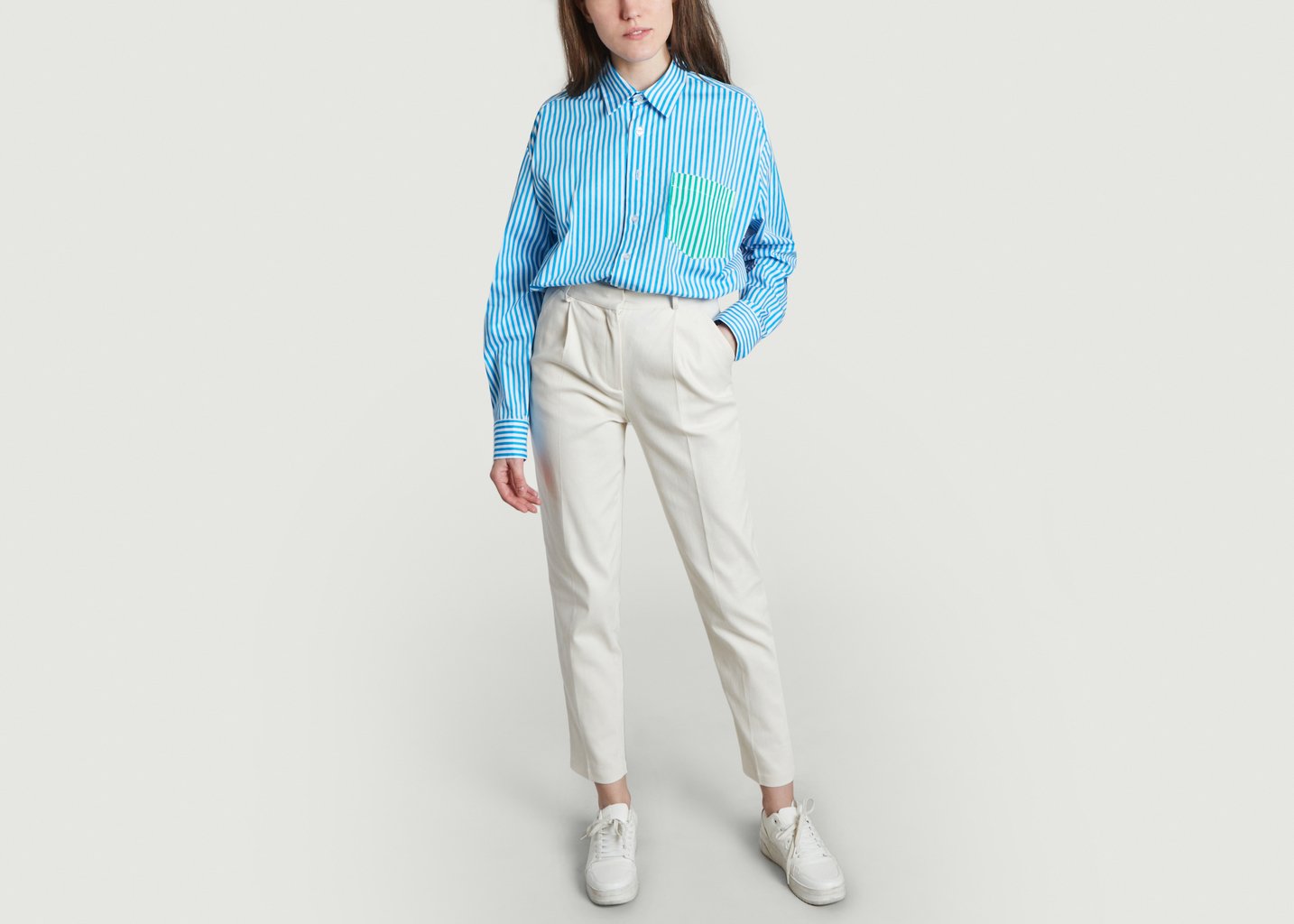 L'exception Pantalon Houdart Coton Ecru Parisienne Et Alors