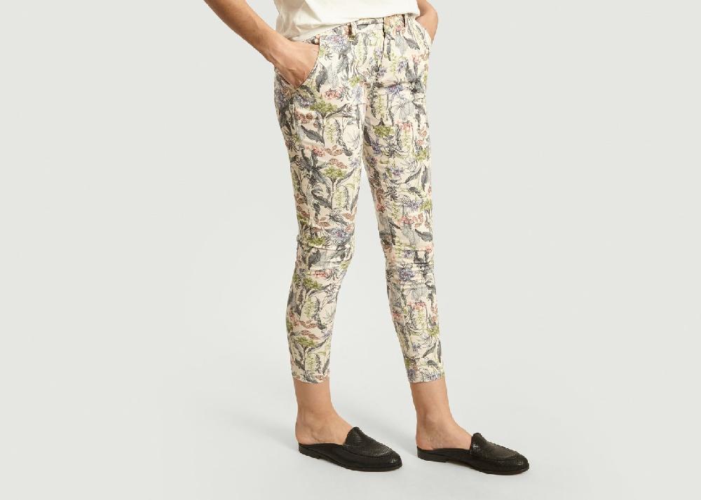 L'exception Pantalon Imprimé Fleuri 7/8e Sandy Multicolore Reiko