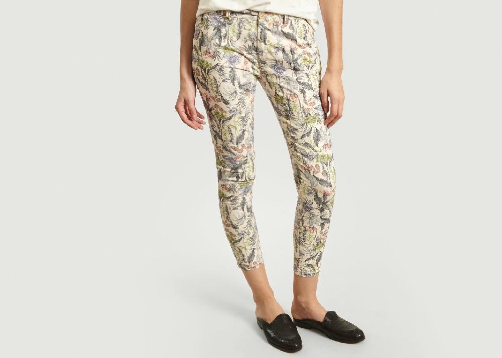 l'exception Pantalon Imprimé Fleuri 7/8e Sandy Multicolore Reiko