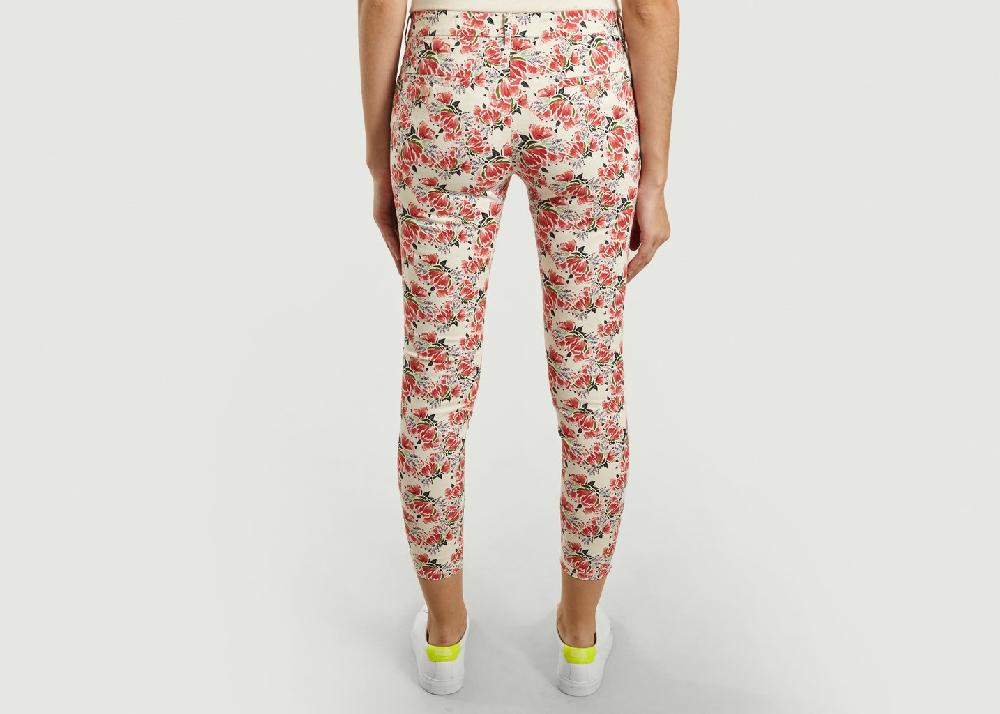 L'exception Pantalon Imprimé Pivoines 7/8e Sandy Multicolore Reiko