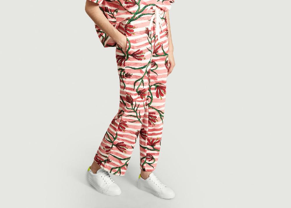 L'exception Pantalon Jersey Imprimé Petit Bateau X Duo Botter Rose Petit Bateau